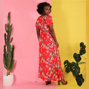 Rot gemustertes Sommerkleid Hanita from ManduTrap