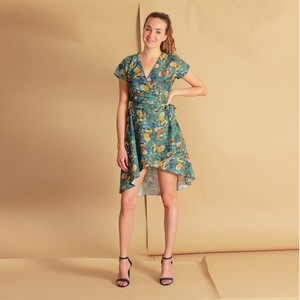 Asymmetrisches Wickelkleid Line aus Bio Baumwolle (kbA) from ManduTrap