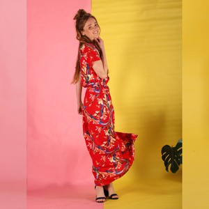 Rot gemustertes Sommerkleid Hanita from ManduTrap