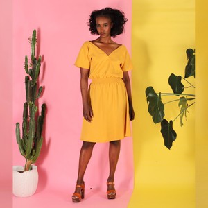 Tencel Kleid Alani in Gelb from ManduTrap