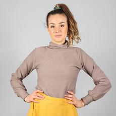 Turtleneck Pullover Sona in beige braun via ManduTrap