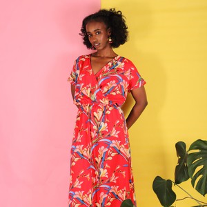 Rot gemustertes Sommerkleid Hanita from ManduTrap