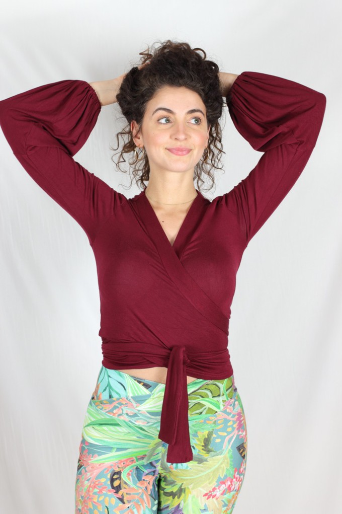 Tencel Wickelshirt Runa/berry from ManduTrap