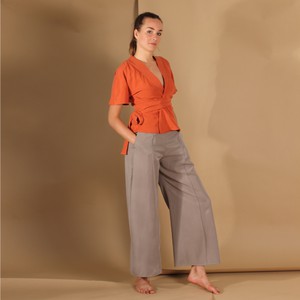Wickelbluse Silja aus Tencel in Rost from ManduTrap