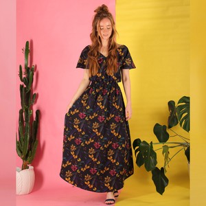 Longdress Vlaria aus floraler Bio Baumwolle from ManduTrap