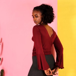 Tencel Wickelshirt Runa/berry from ManduTrap