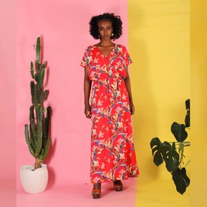 Rot gemustertes Sommerkleid Hanita from ManduTrap