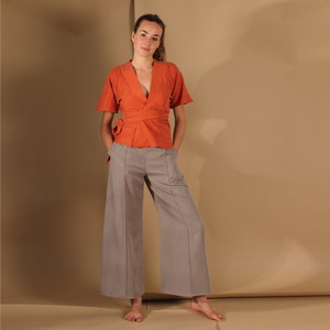 Wickelbluse Silja aus Tencel in Rost from ManduTrap