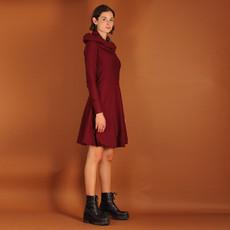 Ballonkleid mit Kapuze/Hoodie in weinrot via ManduTrap