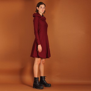 Ballonkleid mit Kapuze/Hoodie in weinrot from ManduTrap