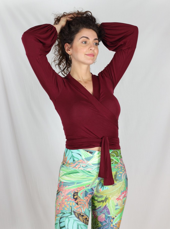 Tencel Wickelshirt Runa/berry from ManduTrap