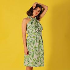 Sommer Wickelkleid „Leafs“  mit Blättermuster via ManduTrap