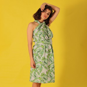 Sommer Wickelkleid „Leafs“  mit Blättermuster from ManduTrap