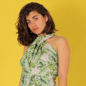 Sommer Wickelkleid „Leafs“  mit Blättermuster from ManduTrap