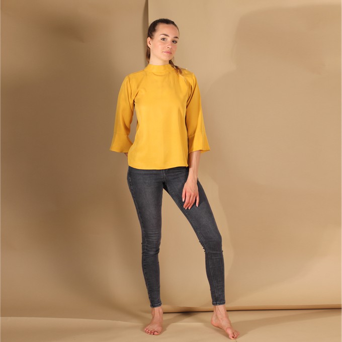Tencel Bluse Juma in Senfgelb from ManduTrap