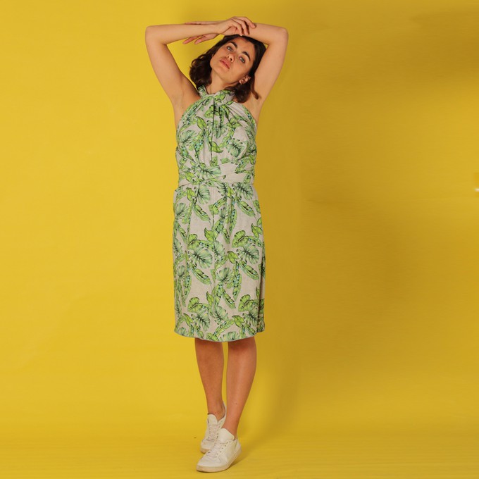 Sommer Wickelkleid „Leafs“  mit Blättermuster from ManduTrap