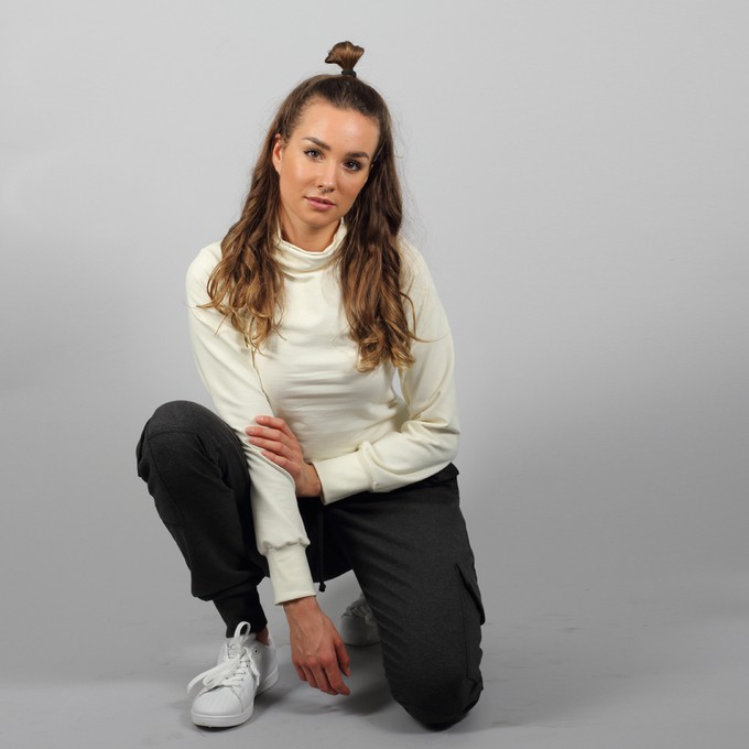 Turtleneck Pullover Sona in  creme weiß from ManduTrap