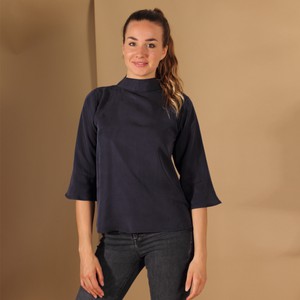 Tencel Bluse Juma in Blau from ManduTrap