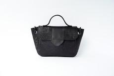 Naïma bag small Black croco via Marlene Fernandez