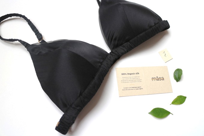 Silk Bralette Sample Sale from Māsa Organic