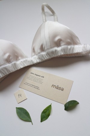 Silk Bralette Sample Sale from Māsa Organic