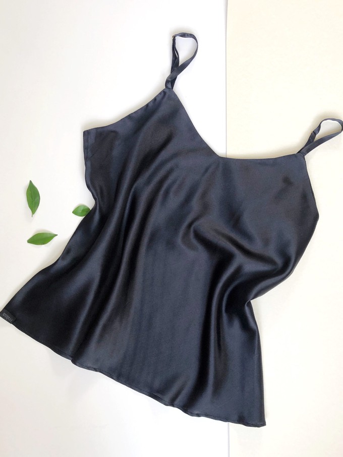 Organic Silk Satin Singlet Top from Māsa Organic