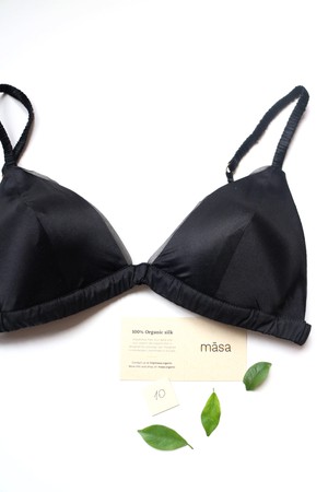 Silk Bralette Sample Sale from Māsa Organic