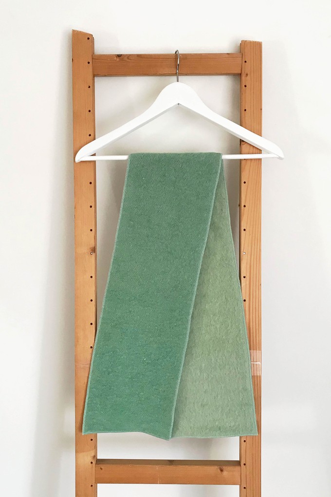 Pastelle Mint Upcycled Wool Scarf from Masha Maria