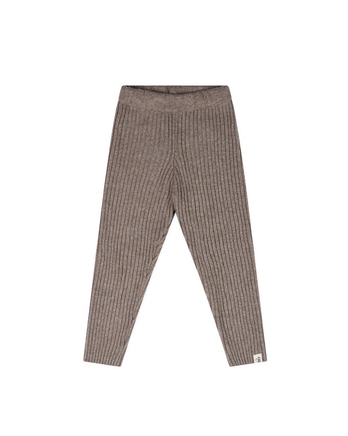 Rib Knit Leggings taupe from Matona