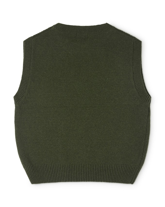 Knit Vest loden green from Matona