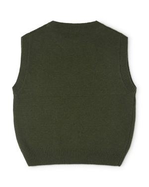 Knit Vest loden green from Matona