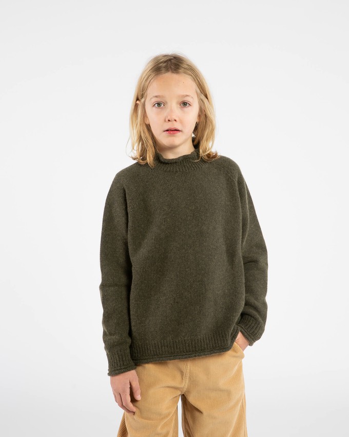 Raglan High Neck Sweater olive from Matona