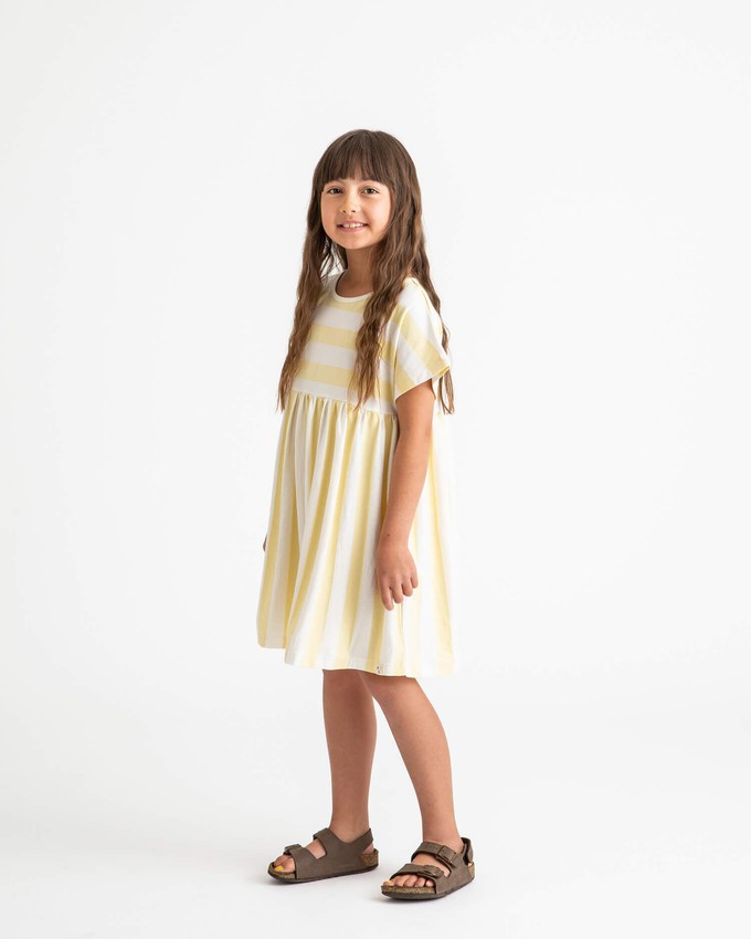 Skater Dress yellow stripes from Matona