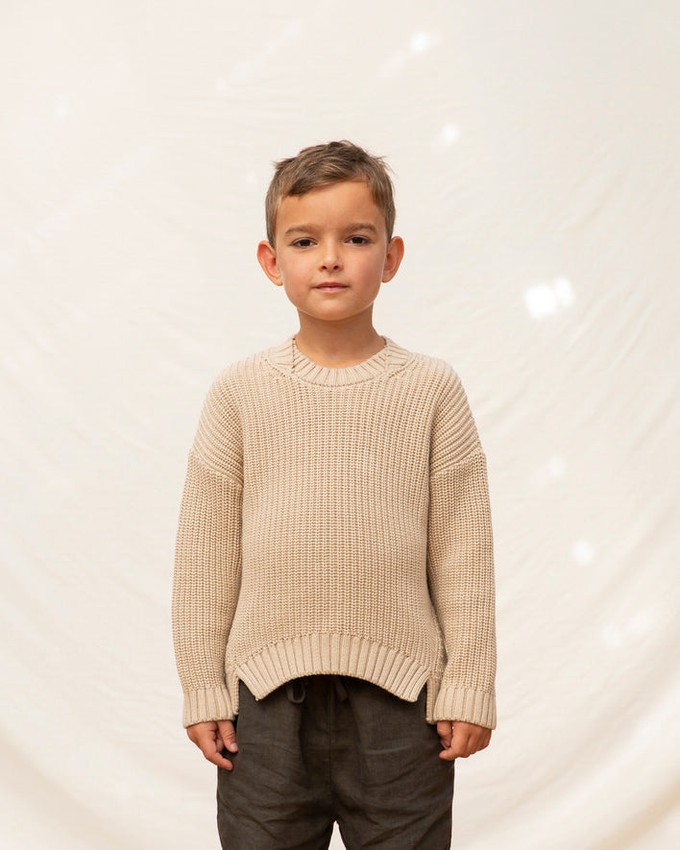 Regular Cotton Sweater Kids dune from Matona