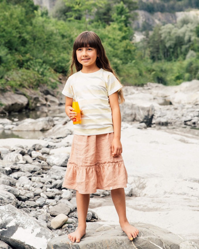 Ruffled Skirt yellow gingham from Matona