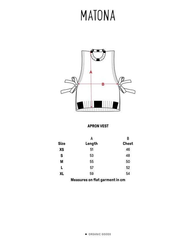 Apron Vest poppy from Matona