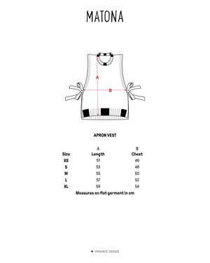 Apron Vest poppy from Matona