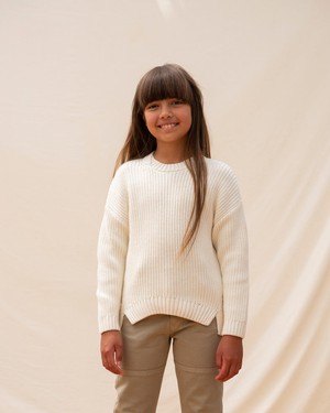 Regular Cotton Sweater Kids ecru from Matona
