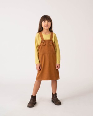 Retro Pinafore Dress biscuit from Matona