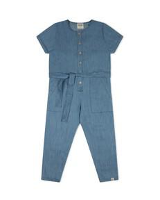 Short-Sleeved Overall denim via Matona