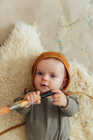 Bonnet Baby olive from Matona