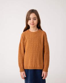 Lace Sweater ochre via Matona