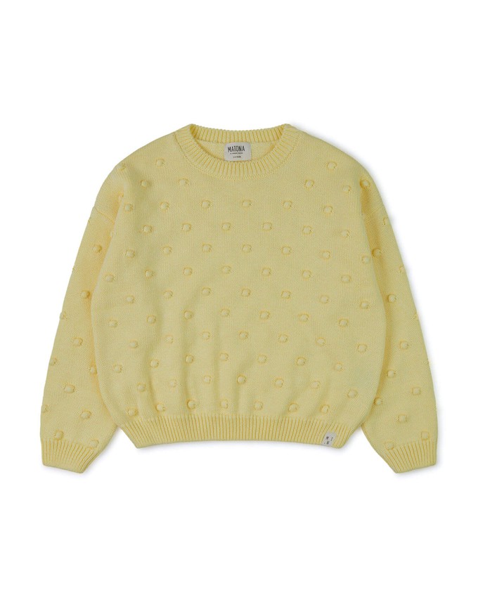 Popcorn Sweater daffodil from Matona