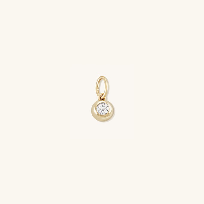 White Sapphire Sphere Charm from Mejuri