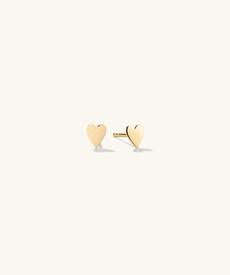 Mini Heart Studs via Mejuri