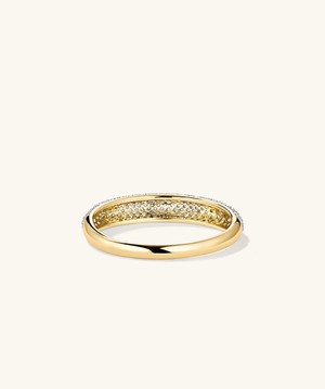 PavÃ© Diamond Thin DÃ´me Ring from Mejuri
