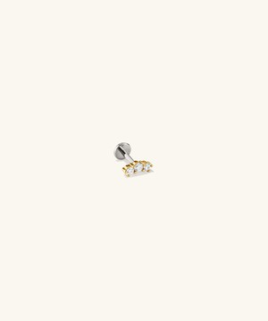 Diamond Curve Bar Stud from Mejuri