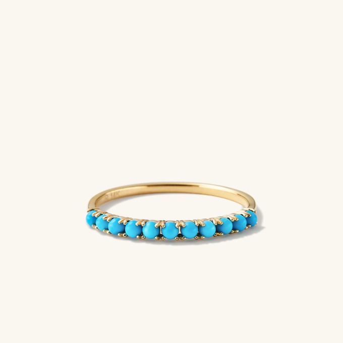 Turquoise Half Eternity Ring from Mejuri