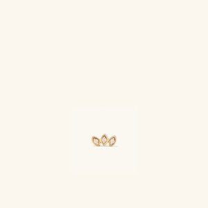 Piercing Studio - Marquise Diamond Bar Flat Back Stud from Mejuri
