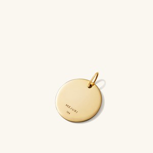 Large Round Tag Charm Pendant from Mejuri